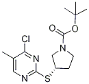 (S)-3-(4-Chloro-5-Methyl-pyriMidin-
2-ylsulfanyl)-pyrrolidine-1-carboxy
lic acid tert-butyl ester Struktur