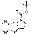 (R)-3-(3-Methyl-pyrazin-2-ylsulfany
l)-pyrrolidine-1-carboxylic acid te
rt-butyl ester Struktur