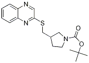 3-(Quinoxalin-2-ylsulfanylMethyl)-p
yrrolidine-1-carboxylic acid tert-b
utyl ester Structure