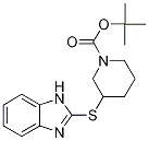 3-(1H-BenzoiMidazol-2-ylsulfanyl)-p
iperidine-1-carboxylic acid tert-bu
tyl ester Struktur