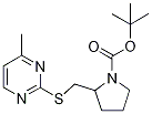 2-(4-Methyl-pyriMidin-2-ylsulfanylM
ethyl)-pyrrolidine-1-carboxylic aci
d tert-butyl ester