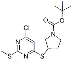 3-(6-Chloro-2-Methylsulfanyl-pyriMi
din-4-ylsulfanyl)-pyrrolidine-1-car
boxylic acid tert-butyl ester