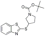 3-(Benzothiazol-2-ylsulfanyl)-pyrro
lidine-1-carboxylic acid tert-butyl
ester Struktur