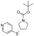 (S)-3-(Pyridin-4-ylsulfanyl)-pyrrolidine-1-carboxylic acid tert-butyl ester|