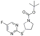 (S)-3-(5-Fluoro-pyriMidin-2-ylsulfa
nyl)-pyrrolidine-1-carboxylic acid
tert-butyl ester