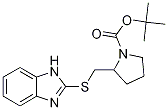 2-(1H-BenzoiMidazol-2-ylsulfanylMet
hyl)-pyrrolidine-1-carboxylic acid
tert-butyl ester Structure