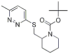 2-(6-Methyl-pyridazin-3-ylsulfanylM
ethyl)-piperidine-1-carboxylic acid
tert-butyl ester Structure