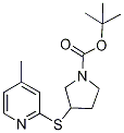 3-(4-Methyl-pyridin-2-ylsulfanyl)-p
yrrolidine-1-carboxylic acid tert-b
utyl ester Struktur