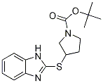 3-(1H-BenzoiMidazol-2-ylsulfanyl)-p
yrrolidine-1-carboxylic acid tert-b
utyl ester Struktur