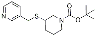 3-(Pyridin-3-ylMethylsulfanyl)-pipe
ridine-1-carboxylic acid tert-butyl
ester,,结构式