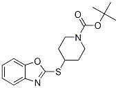4-(Benzooxazol-2-ylsulfanyl)-piperi
dine-1-carboxylic acid tert-butyl e
ster