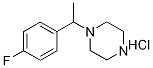 1-[1-(4-Fluoro-phenyl)-ethyl]-piperazine hydrochloride Structure