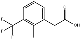 2-METHYL-3-(TRIFLUOROMETHYL)PHENYLACETIC ACID Structure