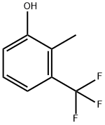 2-メチル-3-(トリフルオロメチル)フェノール 化学構造式
