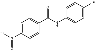 N-(4-ブロモフェニル)-4-ニトロベンズアミド 化学構造式