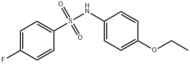 N-(4-乙氧基苯)-4-氟苯磺酰胺 结构式