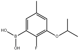 2-Fluoro-3-isopropoxy-5-methylphenylboronic acid Structure
