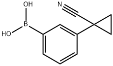 3-(1-Cyanocyclopropyl)phenylboronic acid, 2096334-10-8, 结构式