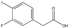 3-氟-4-碘苯乙酸, , 结构式