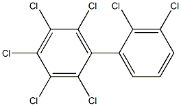 2,2',3,3',4,5,6-Heptachlorobiphenyl Solution Struktur