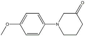 1-(4-Methoxyphenyl)piperidin-3-one Struktur