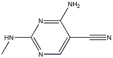 4 -氨基- 2 -(甲基氨基)嘧啶- 5 -腈 结构式