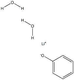 Lithium phenoxide dihydrate Struktur