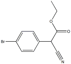 ETHYL 2-(4-BROMOPHENYL)-2-CYANOACETATE,39266-22-3,结构式