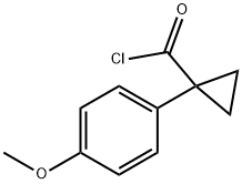 1-(4-Methoxyphenyl)cyclopropanecarbonyl chloride Struktur