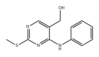 (2-(甲硫基)-4-(苯氨基)嘧啶-5-基)甲醇 结构式