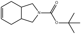 tert-butyl 3a,4,7,7a-tetrahydro-1H-isoindole-2(3H)-carboxylate Struktur