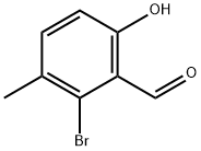 2-BROMO-6-HYDROXY-3-METHYLBENZALDEHYDE 结构式