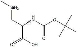 (R)-2-((tert-butoxycarbonyl)aMino)-3-(Methylselanyl)propanoic acid Structure