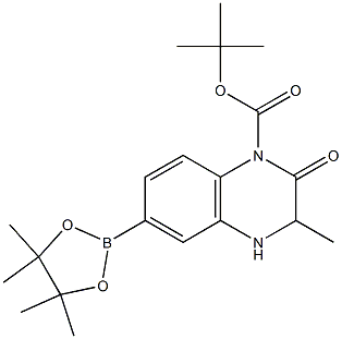 tert-butyl 3-Methyl-2-oxo-6-(4,4,5,5-tetraMethyl-1,3,2-dioxaborolan-2-yl)-3,4-dihydroquinoxaline-1(2H)-carboxylate Struktur