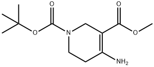 1-tert-Butyl 3-Methyl 4-aMino-5,6-dihydropyridine-1,3(2H)- dicarboxylate Structure