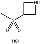 3-(甲基磺酰基)氮杂环丁烷盐酸盐 结构式