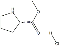 (S)-Methyl pyrrolidine-2-carboxylate hydrochloride Structure