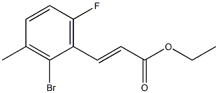 (E)-ethyl 3-(2-broMo-6-fluoro-3-Methylphenyl)acrylate Structure