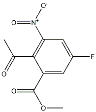 2-Acetyl-5-fluoro-3-nitro-benzoic acid Methyl ester Struktur