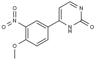 4-(4-Methoxy-3-nitrophenyl)pyriMidin-2-ol Struktur