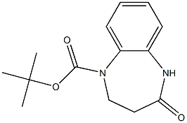 tert-butyl 2,3,4,5-tetrahydro-4-oxobenzo[b][1,4]diazepine-1-carboxylate Struktur