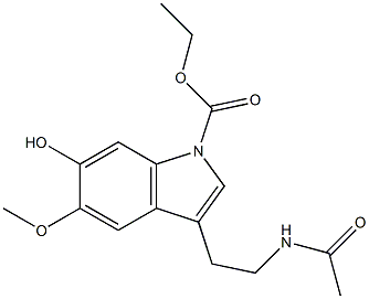 1391052-08-6 3-[2-(AcetylaMino)ethyl]-5-Methoxy-6-hydroxy-1H-indole-1-carboxylic Acid Ethyl Ester