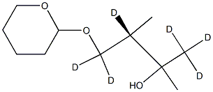 (3S)-2,3-DiMethyl-4-[(tetrahydro-2H-pyran-2-yl)oxy]-2-butanol-d6 Structure