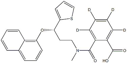  2-[[Methyl[(3S)-3-(1-naphthalenyloxy)-3-(2-thienyl)propyl]aMino]carbonyl]benzoic Acid-d4
