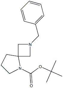 tert-butyl 2-benzyl-2,5-diazaspiro[3.4]octane-5-carboxylate Struktur