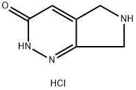 6,7-二氢-2H-吡咯并[3,4-C]哒嗪-3(5H)-酮盐酸盐, 1415550-33-2, 结构式