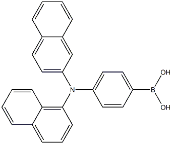 4-(naphthaleN-1-yl(naphthaleN-2-yl)aMino)phenylboronic acid Structure