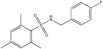 N-(4-Fluorobenzyl)-2,4,6-triMethylbenzenesulfonaMide, 97% Struktur