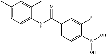 4-(2,4-DiMethylphenylcarbaMoyl)-2-fluorobenzeneboronic acid, 97% 结构式
