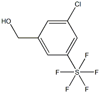 3-Chloro-5-(pentafluorothio)benzyl alcohol, 97% 化学構造式